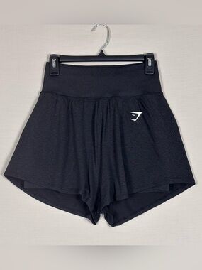 Gymshark Black 2-in-1 Training Running Shorts Skort Style Medium